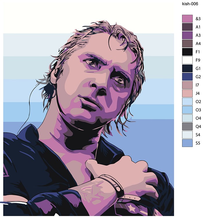 Картина по номерам «КиШ Король и Шут: Михаил Горшенев 4» — картинка 2