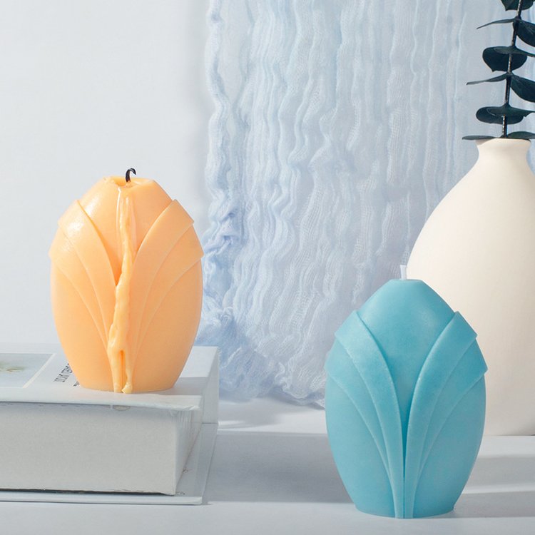 Силиконовый молд - Свеча абстрактное платье, 9x7см 1 шт. — картинка 2