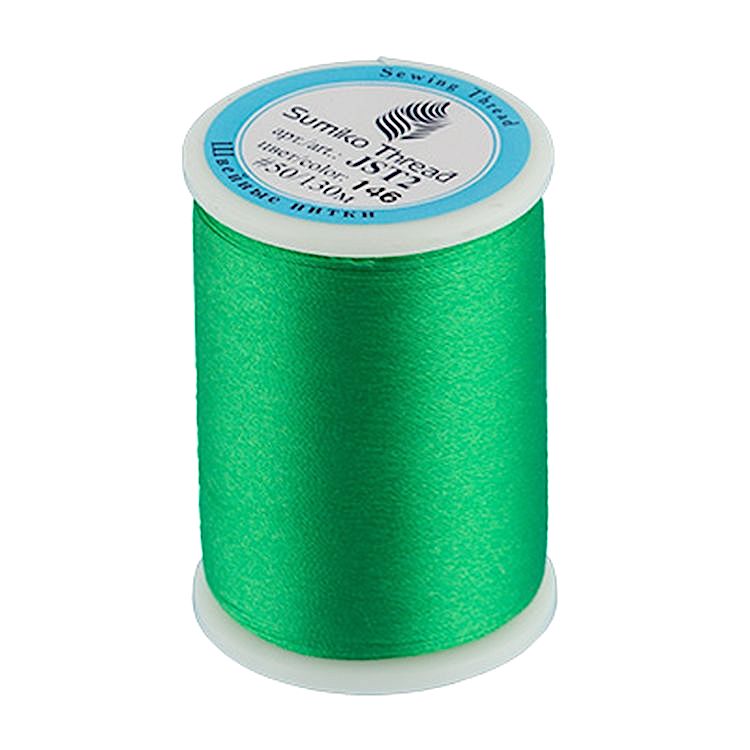 Нитки для вышивания SumikoThread, цвет: №146 ярко-зеленый, 130 м
