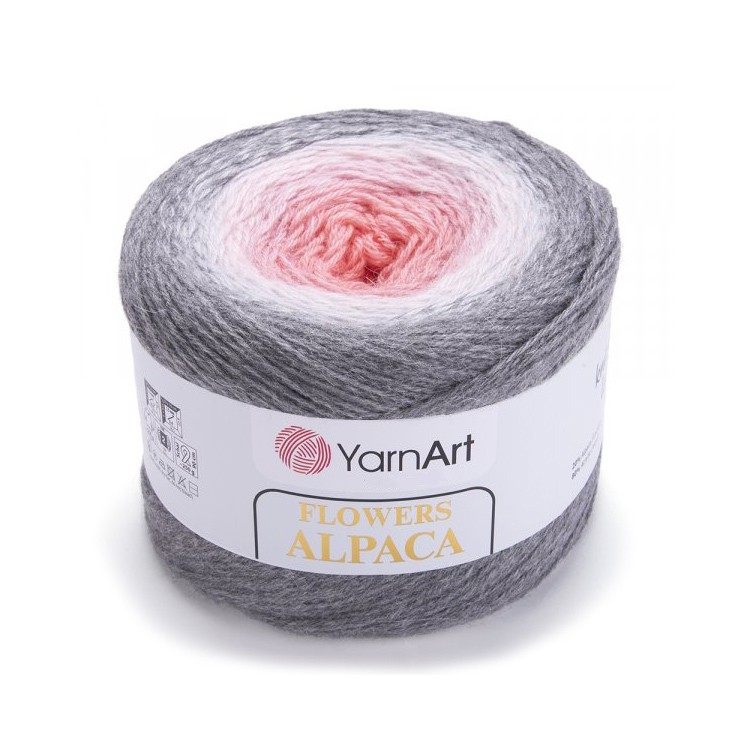 Пряжа YarnArt Flowers Alpaca (Фловерс Альпака) (406), мультиколор, 2 шт. по 250 г — картинка 2