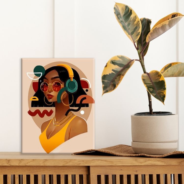 Картина по номерам с поталью «Абстрактный стиль» — картинка 2