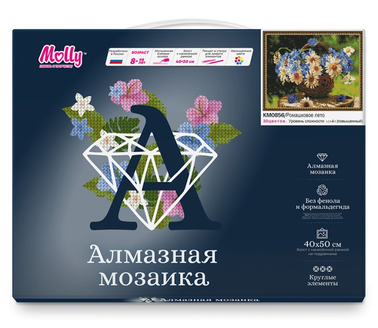 Алмазная вышивка «Ромашковое лето» — картинка 2