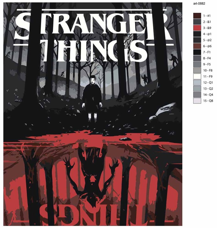 Картина по номерам ОСД Очень странные дела — картинка 2