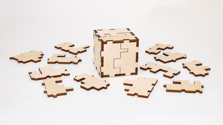 Конструктор из дерева «Cube 3D puzzle», Eco Wood Art