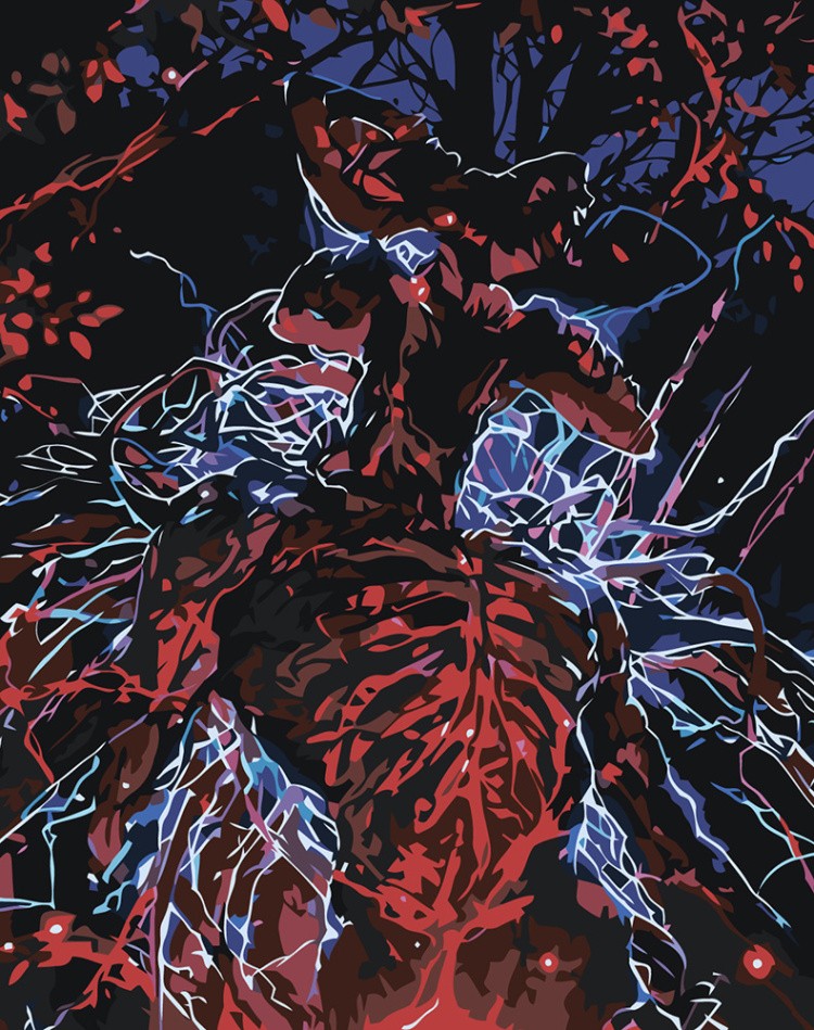 Картина по номерам ОСД Очень странные дела Демогоргон