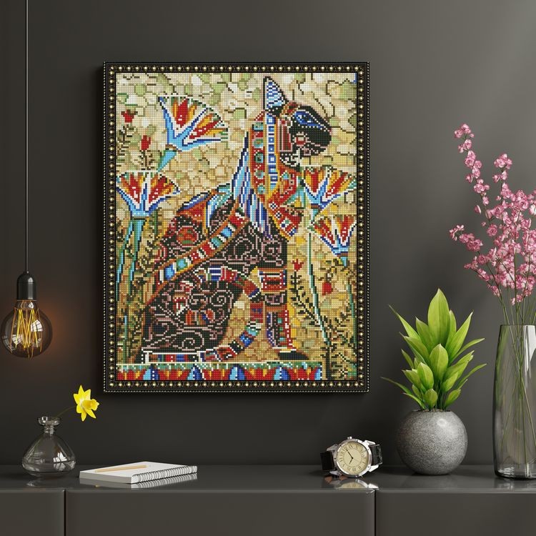 Алмазная вышивка «Богиня Бастет» — картинка 5