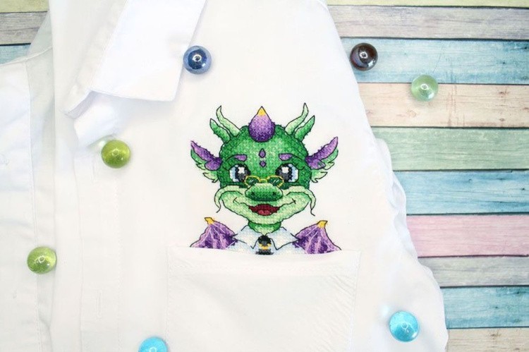 Набор для вышивания «Дракон учёный» — картинка 2