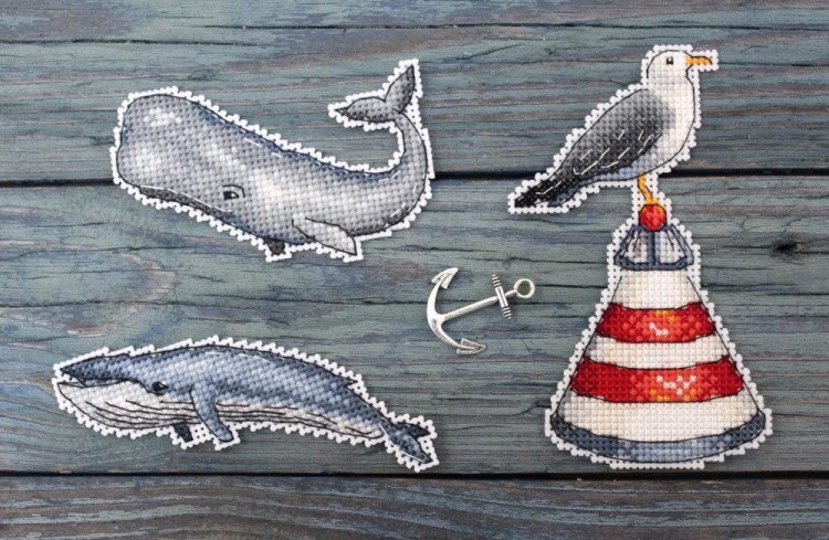 Набор для вышивания «Шум океана. Магниты» — картинка 3