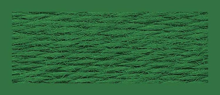Нитки мулине (шерсть/акрил), 10 шт. по 20 м, цвет: №325 зеленый, Риолис