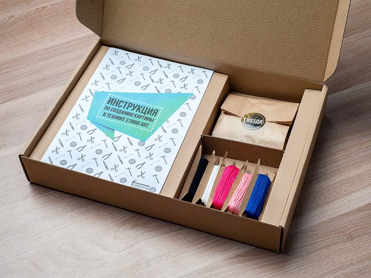 Набор для творчества STRING ART «Фламинго» — картинка 3