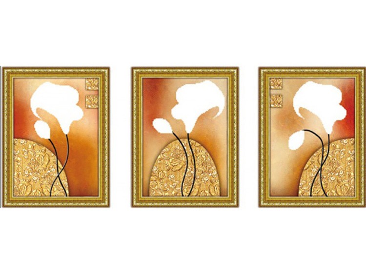 Алмазная вышивка «Каллы триптих» — картинка 2