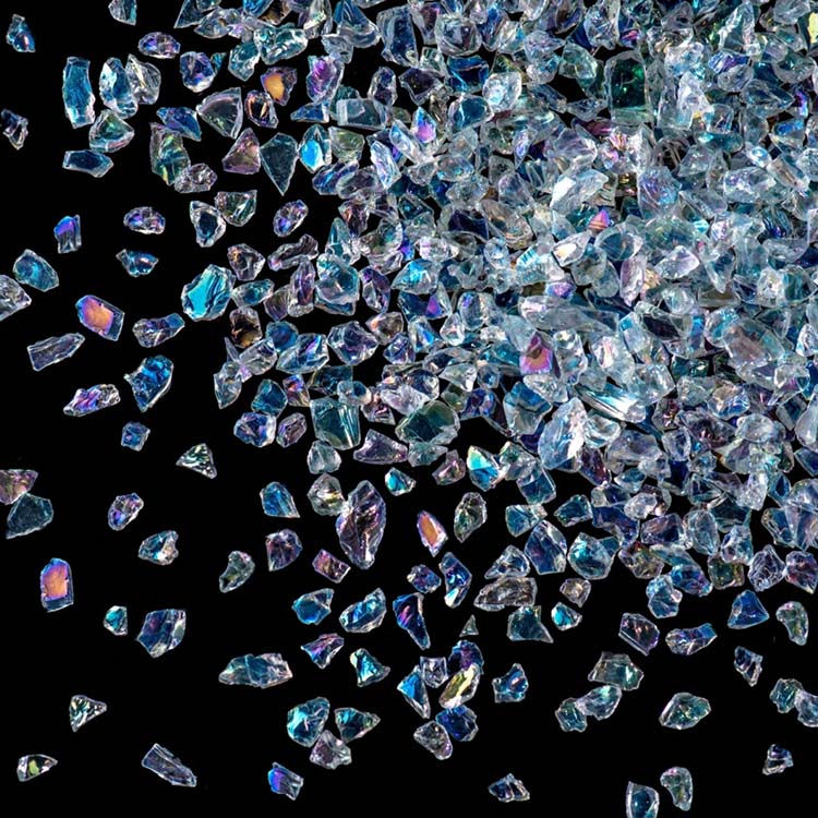 Стеклянная крошка мелкая радужная, 100г — картинка 4