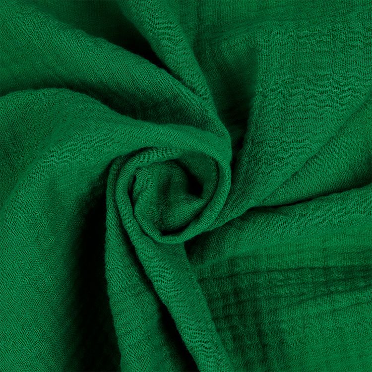 Ткань Муслин, 1 м х 130 см, 125 г/м², цвет: зеленый, TBY