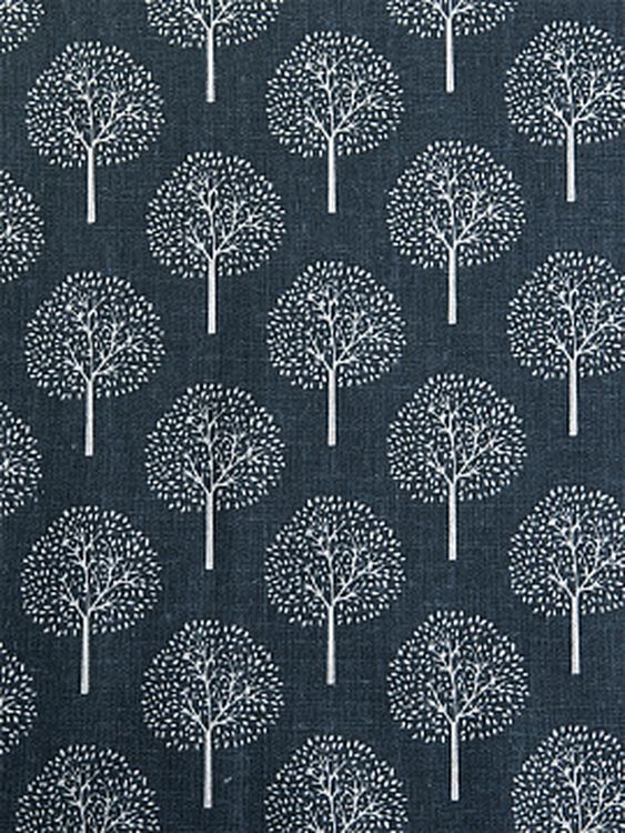 Ткань льняная, 3 м x 150 см, 140 г/м², цвет: серый, растительный принт, TBY — картинка 3