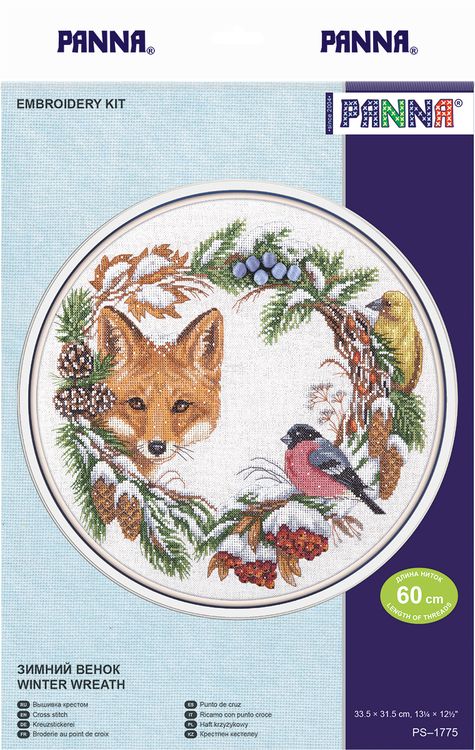 Набор для вышивания «Зимний венок» — картинка 2
