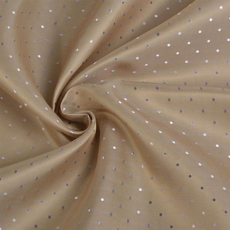 Ткань подкладочная Поливискоза нарезка, 10 м, ширина 145 см, 90 г/м², цвет: бежевый, IDEAL