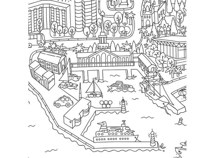 Карта-раскраска «Сочи» — картинка 3