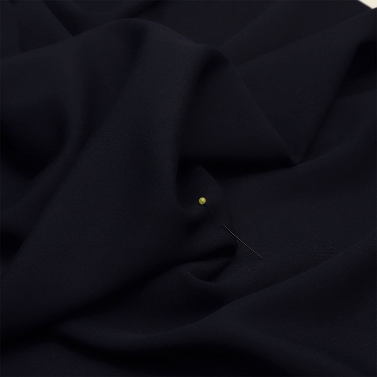 Ткань Штапель, матовая, 5 м, ширина 145 см, 110 г/м2, цвет: 24 темно-синий, TBY — картинка 3