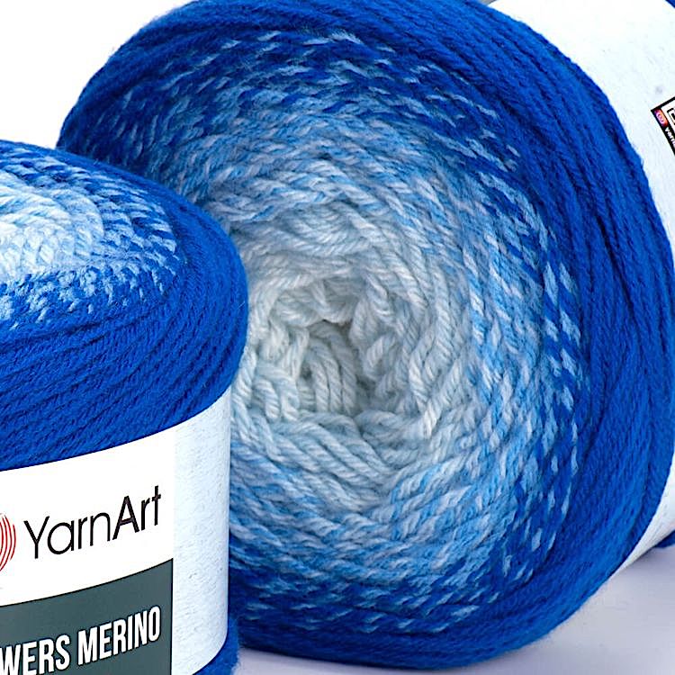 Пряжа YarnArt Flowers Merino (543), мультиколор, 5 шт. по 225 г — картинка 2