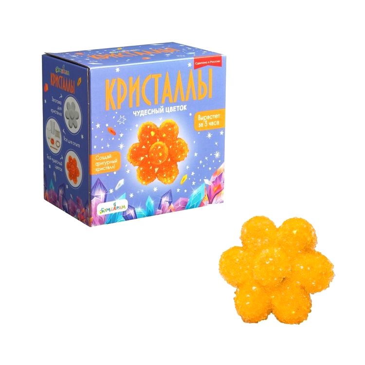 Набор для выращивания кристаллов «Цветок оранжевый», Bumbaram — картинка 4