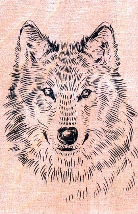 Набор для выжигания № 4 (волк, панда) — картинка 3