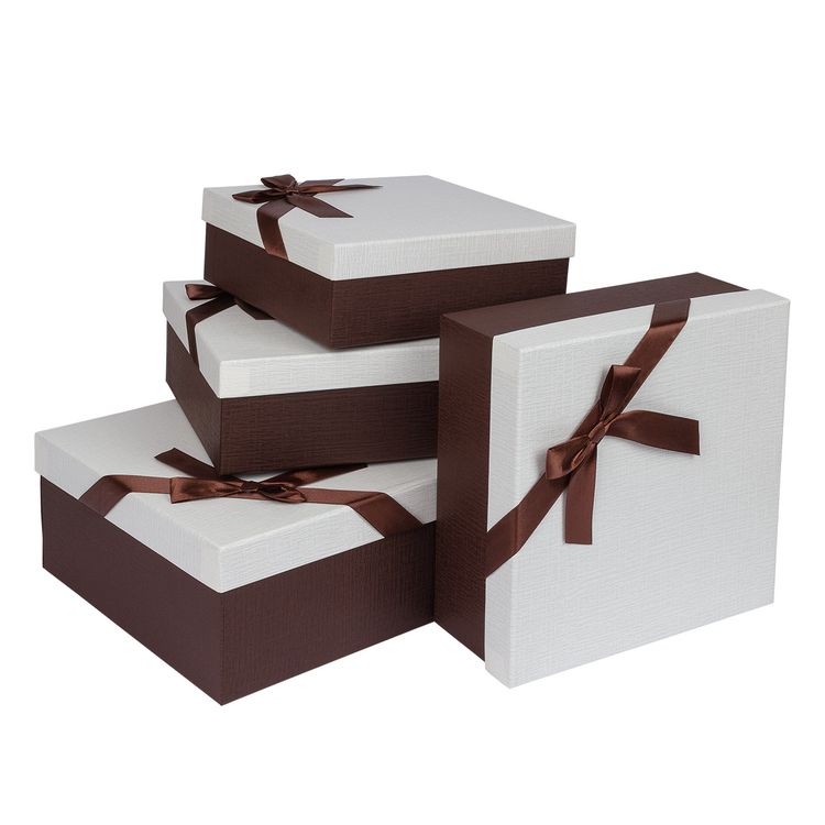 Набор подарочных коробок, форма: квадрат, 4 шт., Stilerra — картинка 2