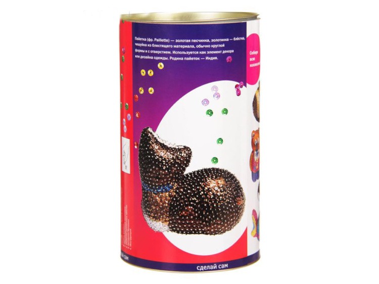 Объемная фигурка из пайеток «Кошка» — картинка 4