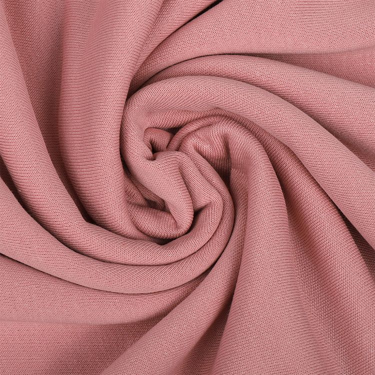 Ткань трикотаж Футер 3х нитка, петля, хлопок, 6 м, ширина 180 см, цвет: розовый зефир, TBY