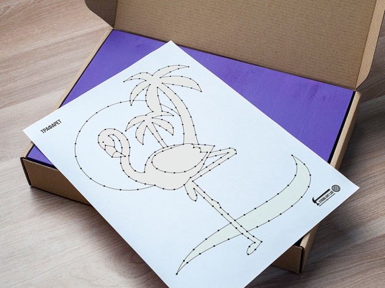 Набор для творчества STRING ART «Фламинго» — картинка 2