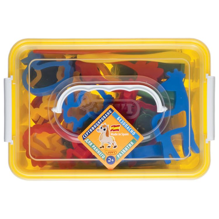 Пластилин на растительной основе «Зоопарк» JOVI (Испания), 5 цветов, 20 предметов — картинка 3