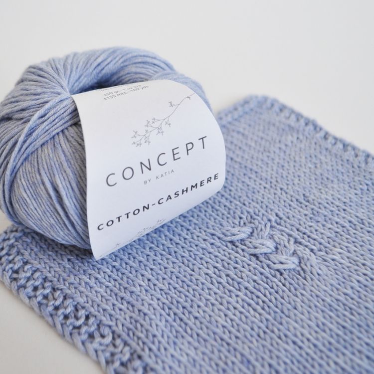 Пряжа Katia Cotton-Cashmere (71), темно-оливковый, 5 шт. по 50 г — картинка 2