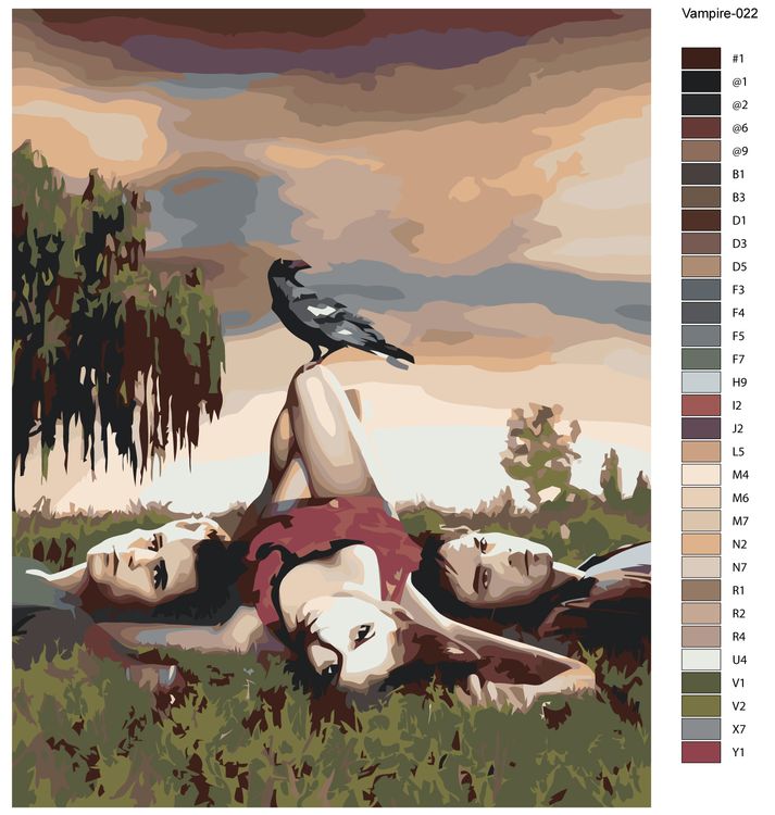 Картина по номерам «Дневники вампира: Постер 2» — картинка 2