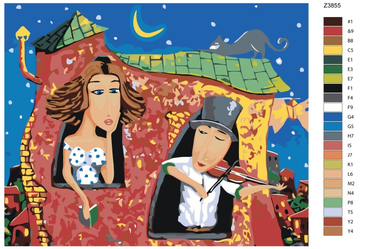 Картина по номерам «Скрипач» — картинка 2