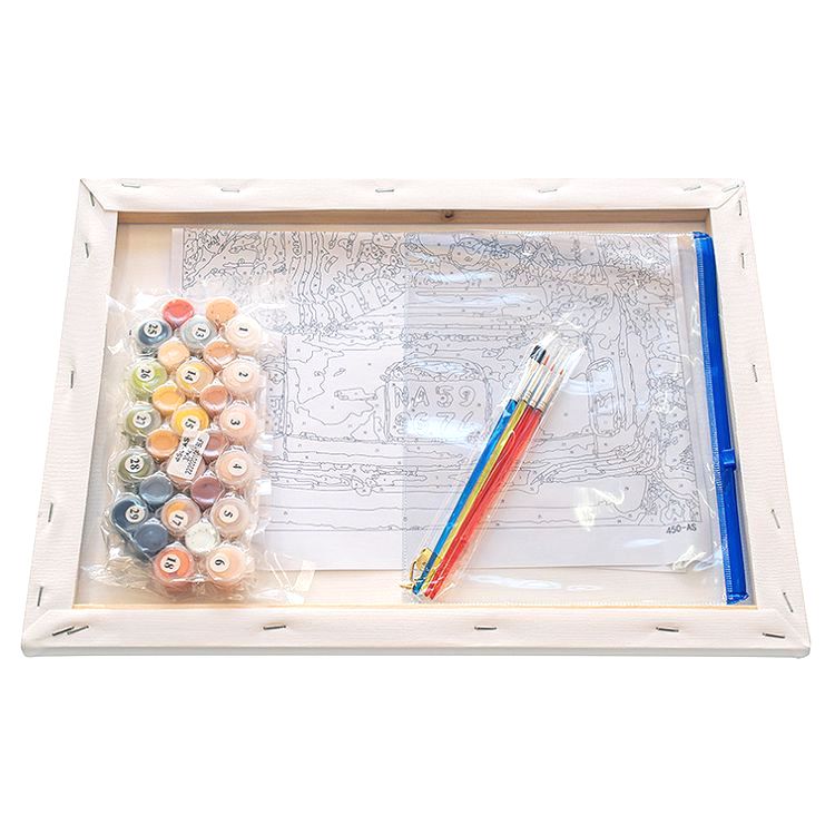 Картина по номерам «Машина с лимонами» — картинка 3