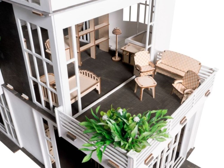 Конструктор деревянный «Кукольный дом», Lemmo — картинка 3