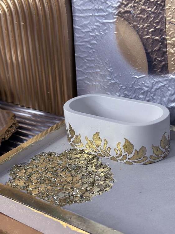 Силиконовый молд - Контейнер/подсвечник овальный, 11,5x6,5см, 1 шт. — картинка 4