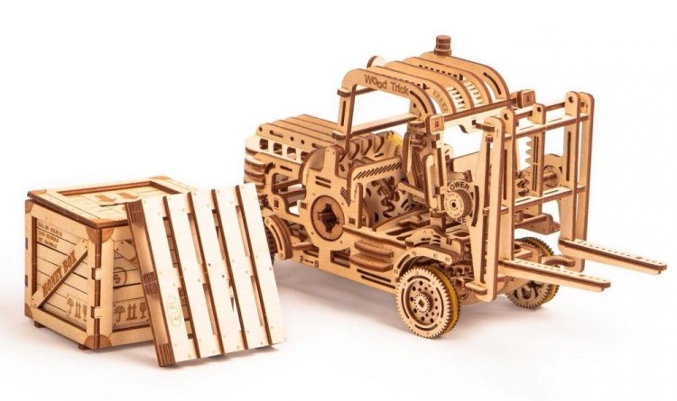 Конструктор из дерева «Погрузчик», Wood Trick — картинка 3