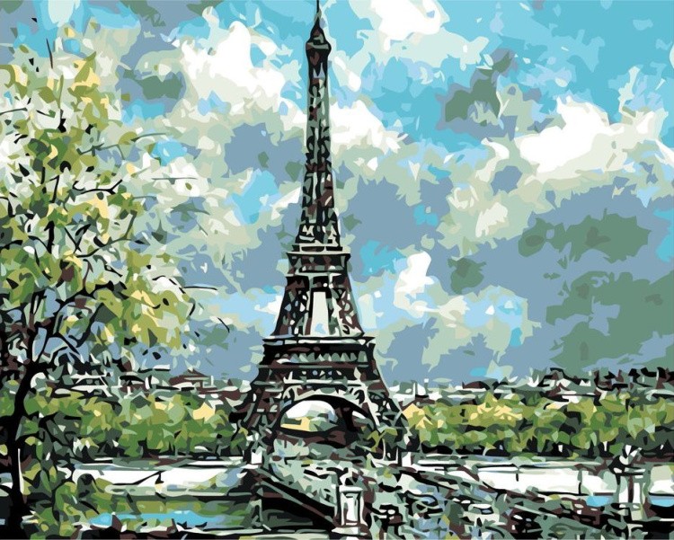 Картина по номерам «Весна в Париже»