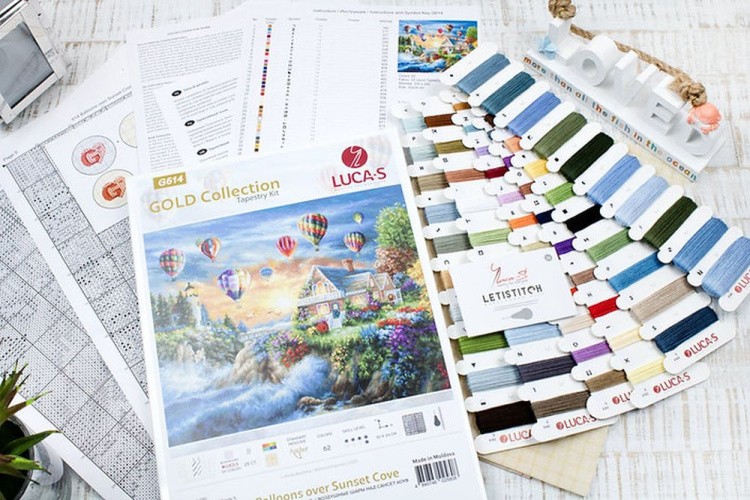 Набор для вышивания «Воздушные шары над Сансет Коув» — картинка 3