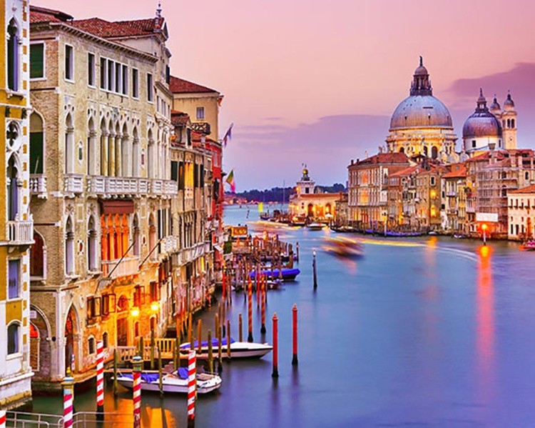Алмазная вышивка «Вид с Венецианского моста»