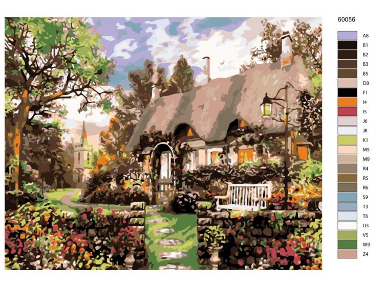 Картина по номерам «Усадьба» — картинка 2