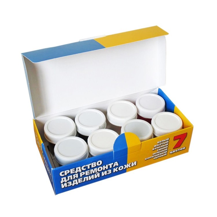 Набор жидкой кожи LIQUID LEATHER 7 шт. по 17 мл, цвет: ассорти — картинка 2