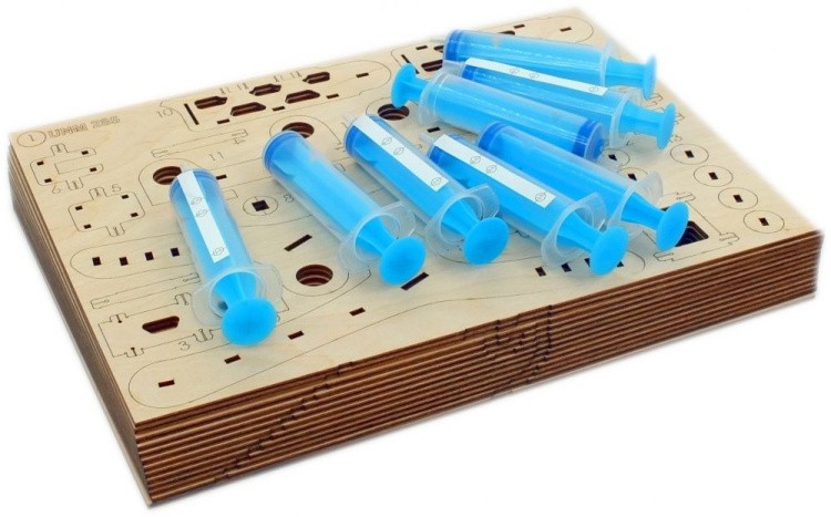 Конструктор из дерева «Гидравлическая рука UNIMO 2», UNIWOOD — картинка 4