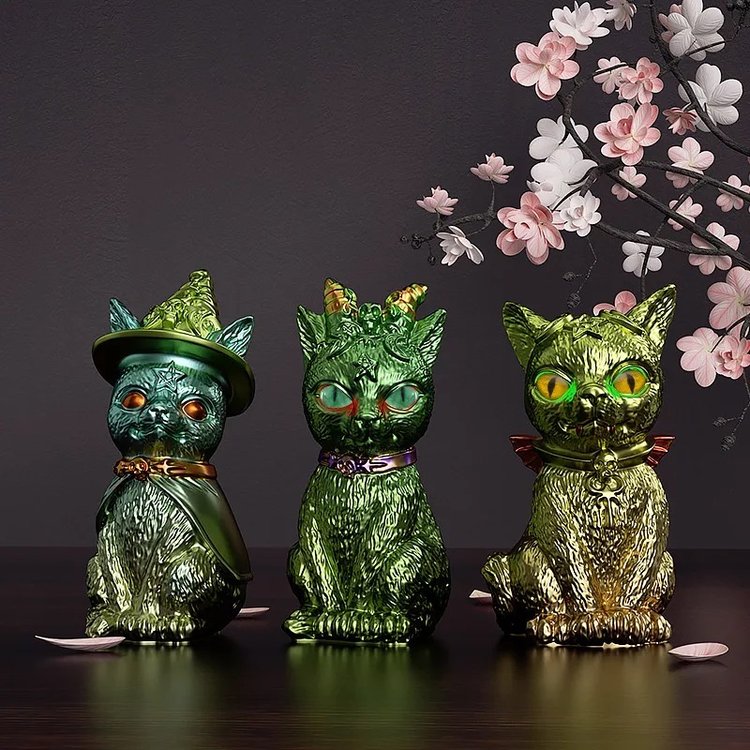 Силиконовый молд - Демоническая кошка 3D, 10x6см, 1 шт. — картинка 2