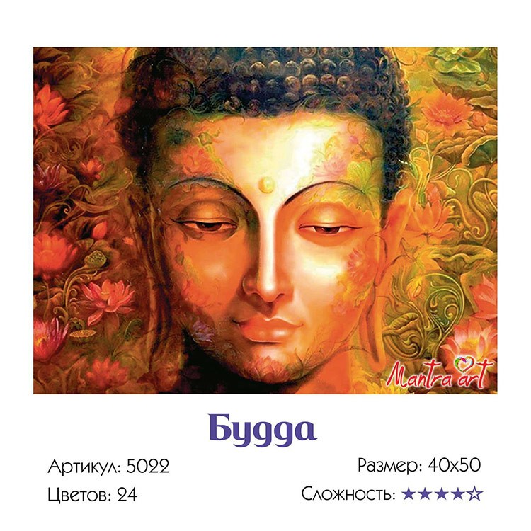 Картина по номерам «Будда» — картинка 3