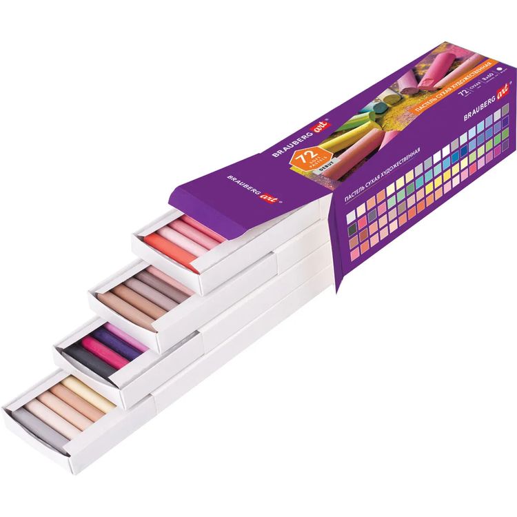 Пастель сухая художественная 72 цв., круглое сечение, BRAUBERG ART DEBUT — картинка 3