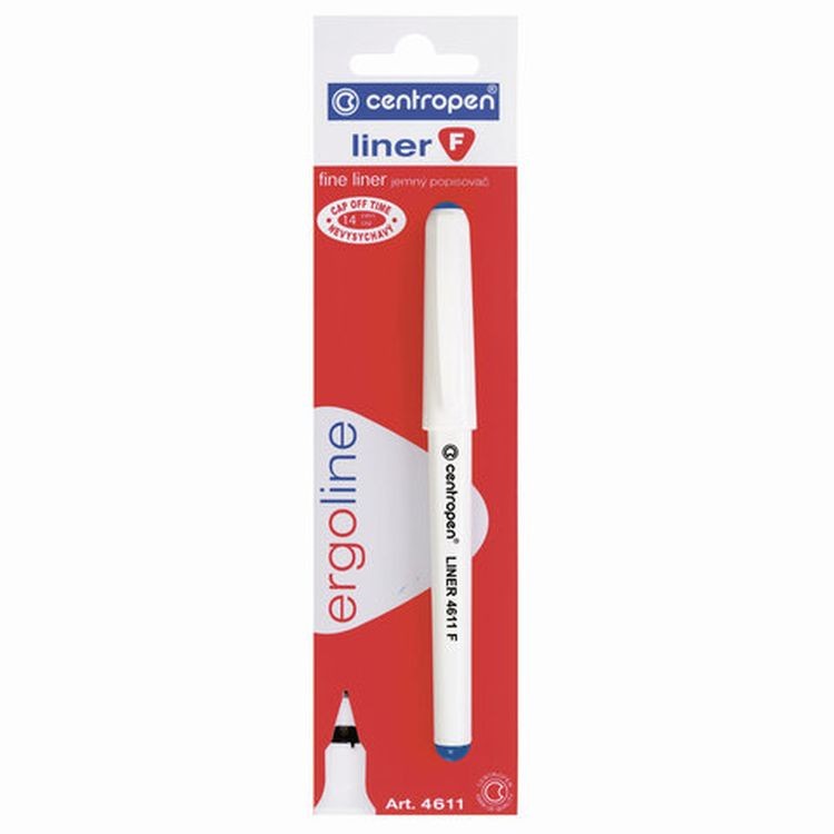 Ручка капиллярная (линер) синяя CENTROPEN «Liner», линия письма 0,3 мм — картинка 3