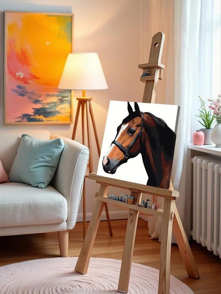 Картина по номерам «Благородная лошадь» — картинка 9