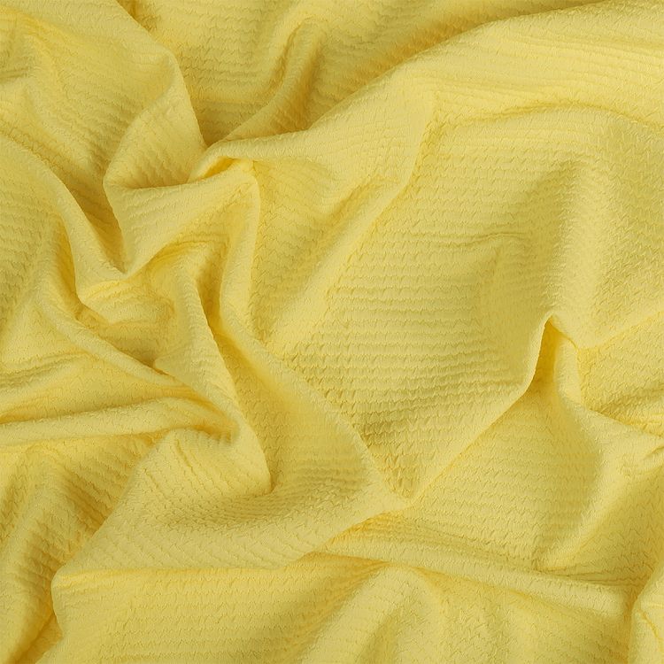 Ткань трикотажная Бифлекс жатка, 6 м, ширина 150 см, 240 г/м², цвет: 9 лайм, TBY — картинка 2