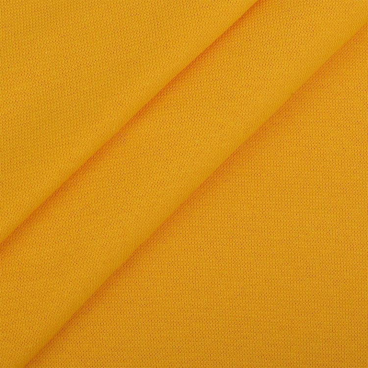 Ткань трикотаж Рибана с лайкрой, 3 м, ширина 80-90 см, 215 г/м2, опененд, цвет: манго, TBY — картинка 4